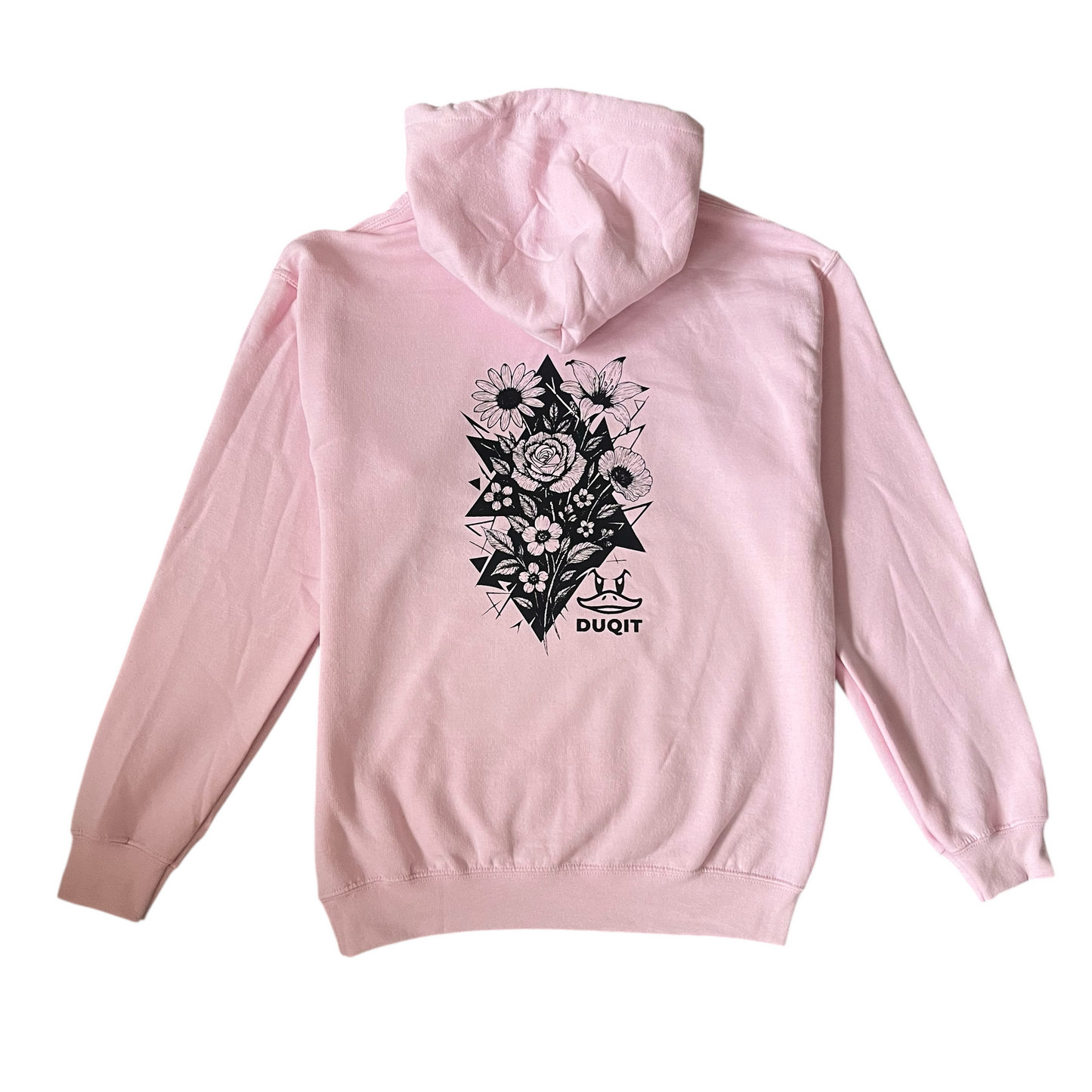 Flowers Hoodie Baby Pink