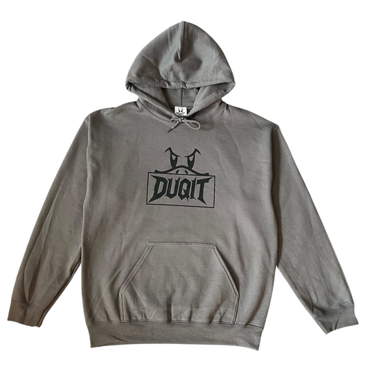 Half Duq Hoodie Stone Grey